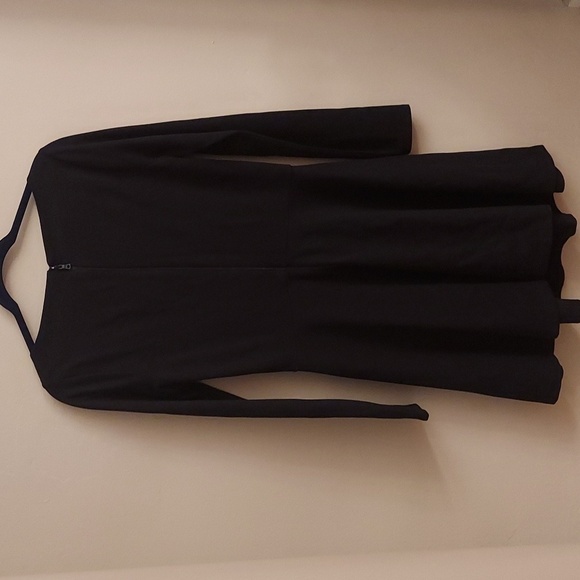 ALICE + OLIVIA Employed Black Fit and Flare Long Sleeve Bateau Neckline … - Picture 9 of 11